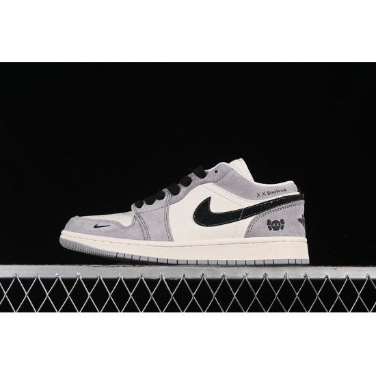 AIR JORDAN 1 LOW WHITE GREY BLACK AIR JORDAN 1 LOW WHITE GREY BLACK