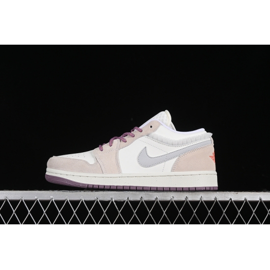 AIR JORDAN 1 LOW WHITE GREY PURPLE BEIGE AIR JORDAN 1 LOW WHITE GREY PURPLE BEIGE
