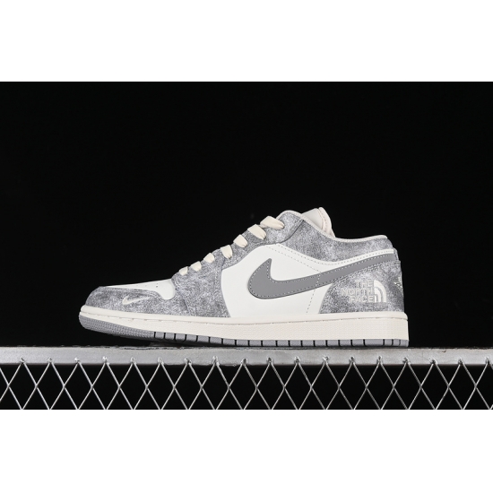 AIR JORDAN 1 LOW WHITE GREY AIR JORDAN 1 LOW WHITE GREY