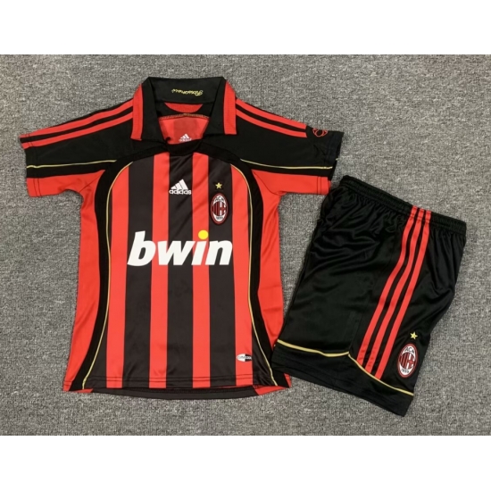 Youth Retro Soccer Jerseys AC Millan 06 07 Youth Retro Soccer Jerseys AC Millan 06 07