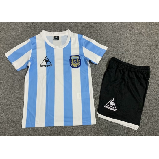 Youth Retro Soccer Jerseys Argentina 1986 Youth Retro Soccer Jerseys Argentina 1986