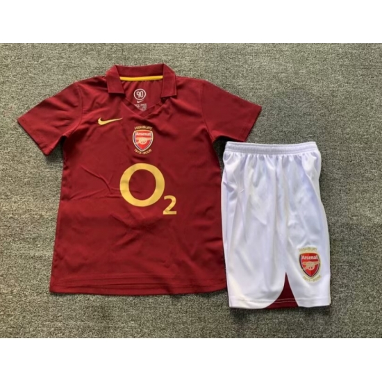 Youth Retro Soccer Jerseys Arsena Red 05 06 Youth Retro Soccer Jerseys Arsena Red 05 06