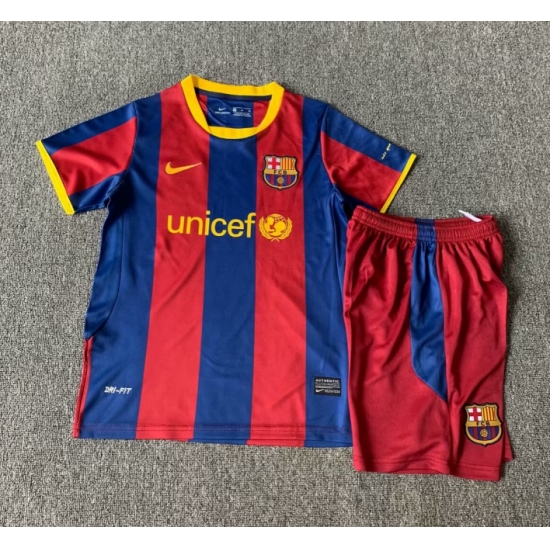 Youth Retro Soccer Jerseys Barcelona Blue Red 10 11 Youth Retro Soccer Jerseys Barcelona Blue Red 10 11