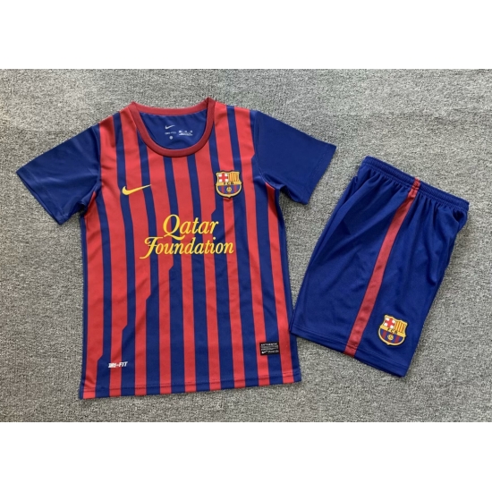 Youth Retro Soccer Jerseys Barcelona Blue Red 11 12 Youth Retro Soccer Jerseys Barcelona Blue Red 11 12