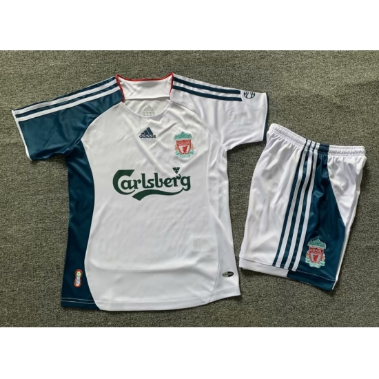 Youth Retro Soccer Jerseys Livepool White Youth Retro Soccer Jerseys Livepool White