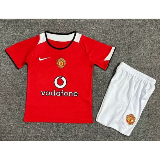 Youth Retro Soccer Jerseys Manchester United F.C. 04 06