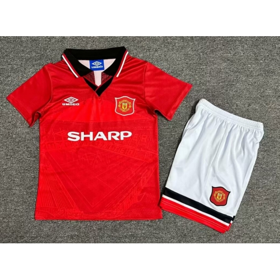 Youth Retro Soccer Jerseys Manchester United F.C. Red 94 96 Youth Retro Soccer Jerseys Manchester United F.C. Red 94 96