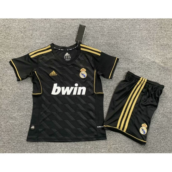 Youth Retro Soccer Jerseys Real Madrid CF Black 11 12 Youth Retro Soccer Jerseys Real Madrid CF Black 11 12
