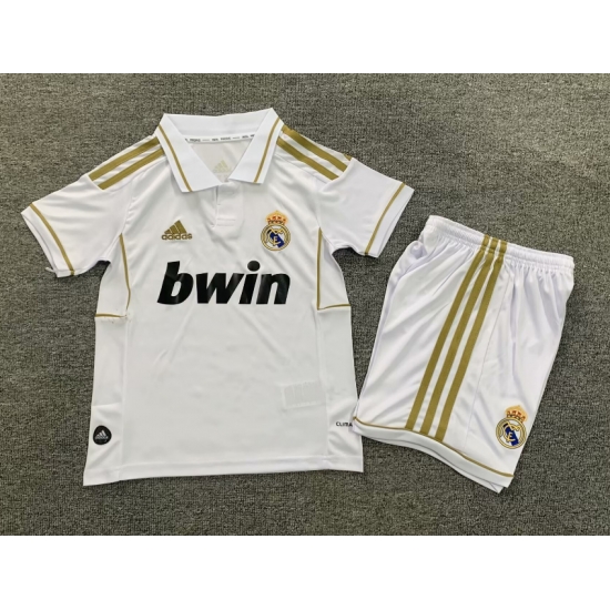 Youth Retro Soccer Jerseys Real Madrid CF White 11 12 Youth Retro Soccer Jerseys Real Madrid CF White 11 12