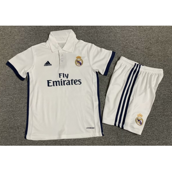 Youth Retro Soccer Jerseys Real Madrid CF White II Youth Retro Soccer Jerseys Real Madrid CF White II