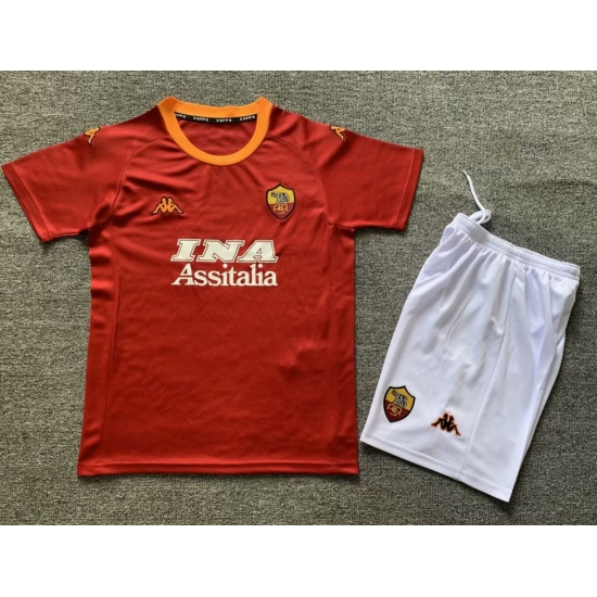 Youth Retro Soccer Jerseys Roma Red Youth Retro Soccer Jerseys Roma Red