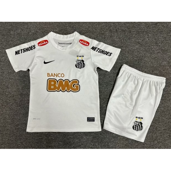 Youth Retro Soccer Jerseys Santos White Youth Retro Soccer Jerseys Santos White