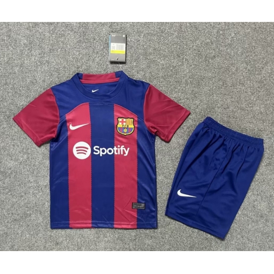 Youth Soccer Jersey Barcelona 23 24 Home Youth Soccer Jersey Barcelona 23 24 Home