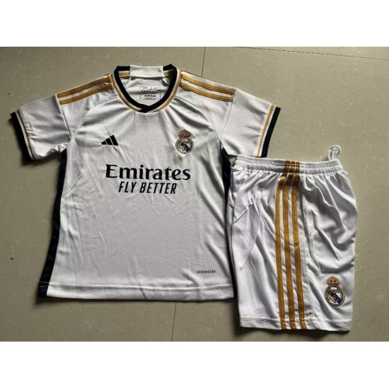 Youth Soccer Jersey Real Madrid White 23 24 Youth Soccer Jersey Real Madrid White 23 24