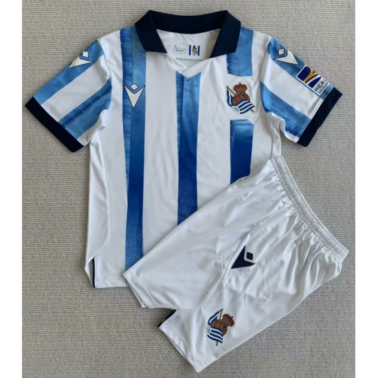 Youth Soccer Jersey Real Sociedad Blue White Youth Soccer Jersey Real Sociedad Blue White