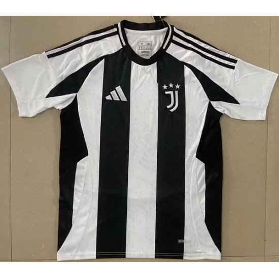 Men 2024 2025 Soccer Jersey Juventus Home Black White Men 2024 2025 Soccer Jersey Juventus Home Black White