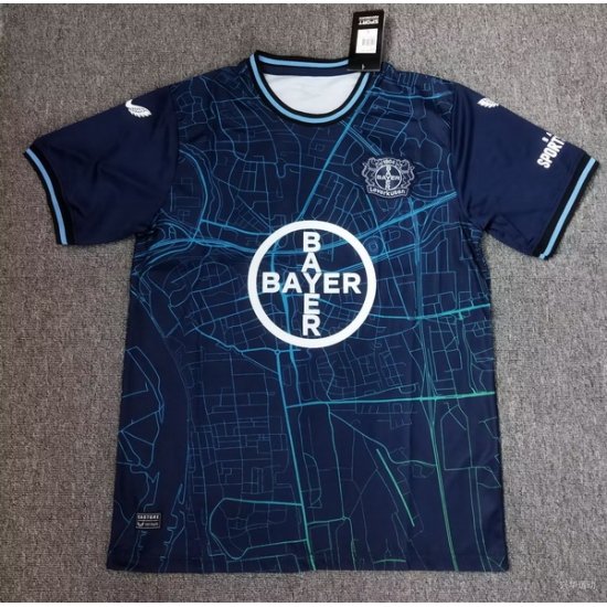 Men 2024 2025 Soccer Jersey Leverkusen Navy Blue Men 2024 2025 Soccer Jersey Leverkusen Navy Blue