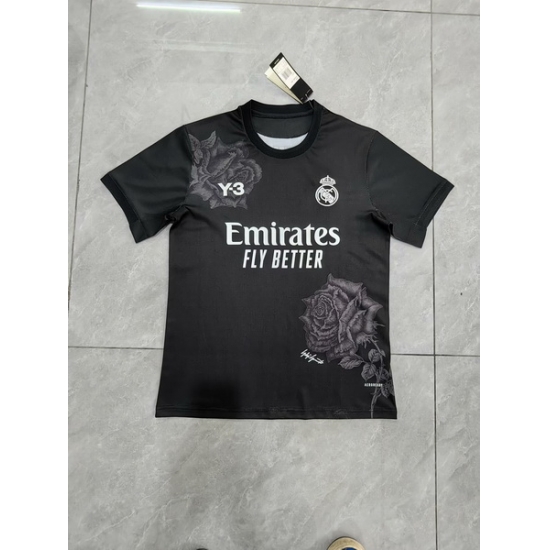 Men 2024 2025 Soccer Jersey Real Madrid CF Black Men 2024 2025 Soccer Jersey Real Madrid CF Black