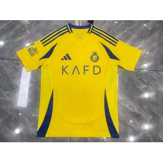 Men 2024 2025 Soccer Jersey Riyadh Yellow Men 2024 2025 Soccer Jersey Riyadh Yellow