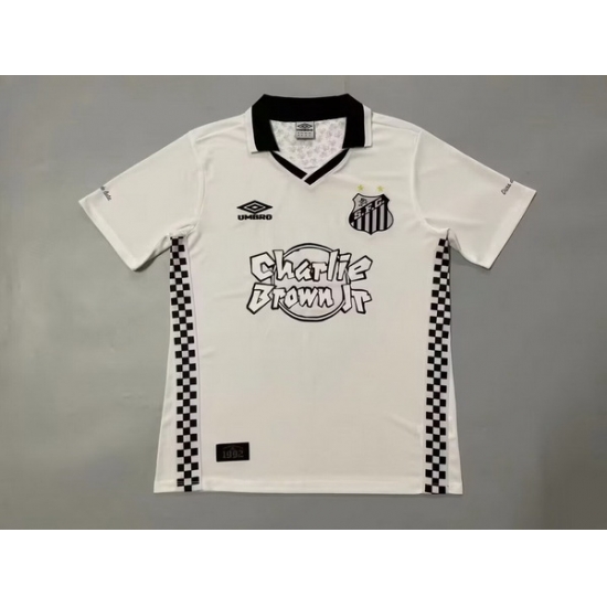 Men 2024 2025 Soccer Jersey Santos White Men 2024 2025 Soccer Jersey Santos White