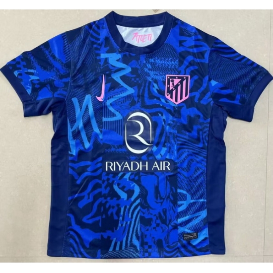 Men 2024 2025 Soccer Jersey atletico madrid Blue Men 2024 2025 Soccer Jersey atletico madrid Blue