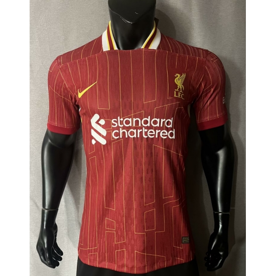 Men 2024 Soccer Jersey Livepool Red Men 2024 Soccer Jersey Livepool Red
