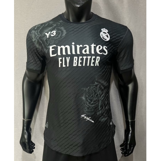 Men 2024 Soccer Jersey Real Madrid CF Black Men 2024 Soccer Jersey Real Madrid CF Black
