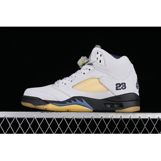 A MA MANIERE AIR JORDAN 5 RETRO PHOTON DUST WHITE YELLOW BLACK BLUE SILVER FZ5758 004