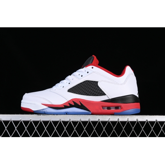 AIR JORDAN 5 LOW FIRE RED WHITE BLACK RED819171 101 AIR JORDAN 5 LOW FIRE RED WHITE BLACK RED819171 101
