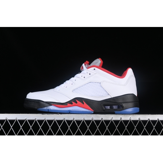 AIR JORDAN 5 LOW WHITE RED SILVER BLACK CU4523 100 AIR JORDAN 5 LOW WHITE RED SILVER BLACK CU4523 100