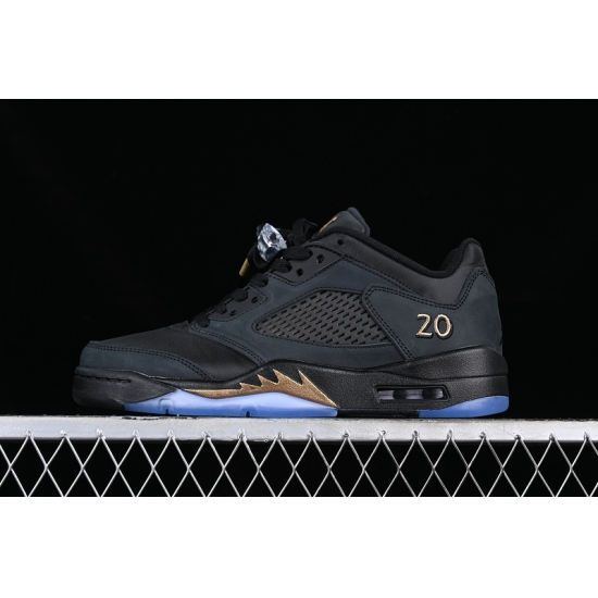 AIR JORDAN 5 LOW WINGS BLACK GOLD BLUE DJ1094 001 AIR JORDAN 5 LOW WINGS BLACK GOLD BLUE DJ1094 001