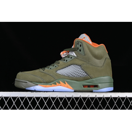 AIR JORDAN 5 RETRO OLIVE GREY GREEN ORANGE DD0587 308 AIR JORDAN 5 RETRO OLIVE GREY GREEN ORANGE DD0587 308