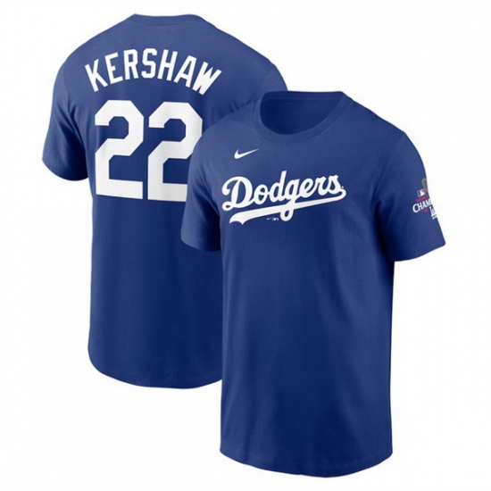 Men Los Angeles Dodgers 22 Clayton Kershaw Royal 2024 World Series Champions Name 26 Number T Shirt Men Los Angeles Dodgers 22 Clayton Kershaw Royal 2024 World Series Champions Name 26 Number T Shirt