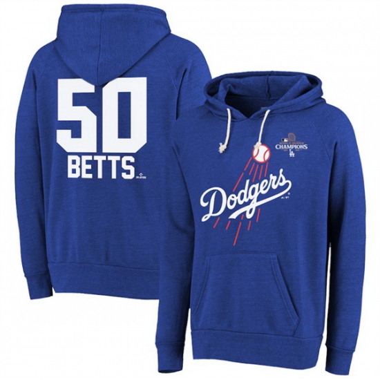 Men Los Angeles Dodgers 50 Mookie Betts Royal 2024 World Series Champions Name 26 Number Tri Blend Pullover Hoodie Men Los Angeles Dodgers 50 Mookie Betts Royal 2024 World Series Champions Name 26 Number Tri Blend Pullover Hoodie