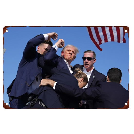 Donald Trump Fight For America Aluminum Sign 002 Donald Trump Fight For America Aluminum Sign 002