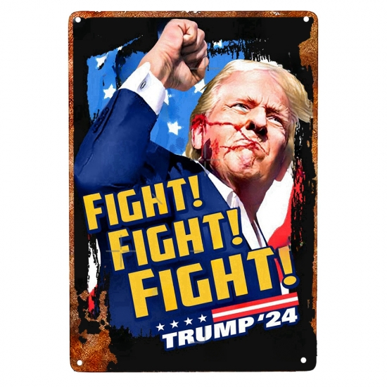Donald Trump Fight For America Aluminum Sign 004 Donald Trump Fight For America Aluminum Sign 004