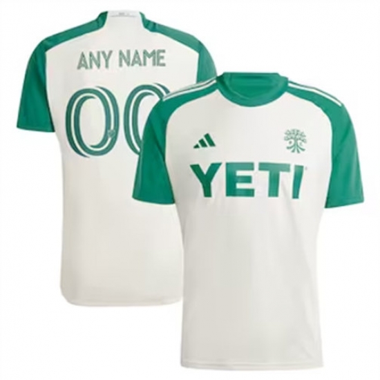 Men Austin FC Custom 2024 25 Away Replica Cream White Men Austin FC Custom 2024 25 Away Replica Cream White