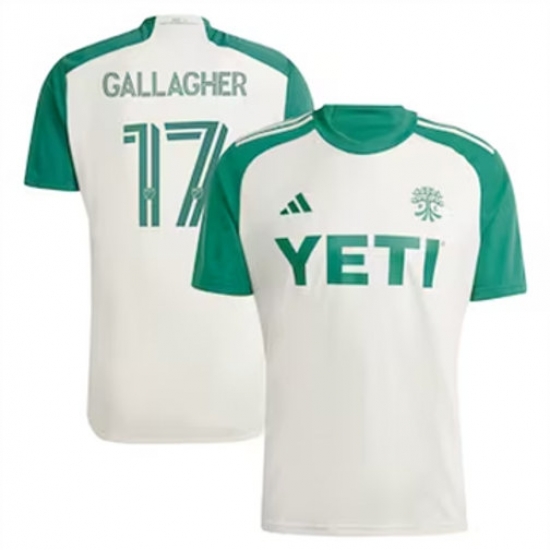 Men Austin FC Jon Gallagher 2024 25 Away Replica Cream White Men Austin FC Jon Gallagher 2024 25 Away Replica Cream White