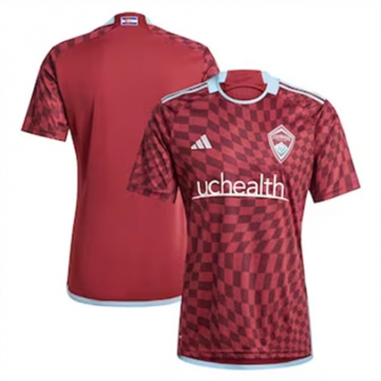 Men Colorado Rapids Blank 2024 25 Home Replica Red Men Colorado Rapids Blank 2024 25 Home Replica Red
