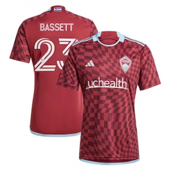 Men Colorado Rapids Colorado Rapidse Bassett 2024 25 Home Replica Red Men Colorado Rapids Colorado Rapidse Bassett 2024 25 Home Replica Red