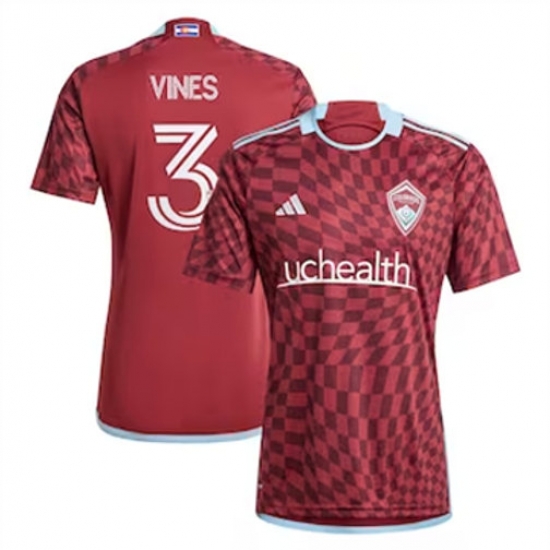 Men Colorado Rapids Sam Vines 2024 25 Home Replica Red Men Colorado Rapids Sam Vines 2024 25 Home Replica Red