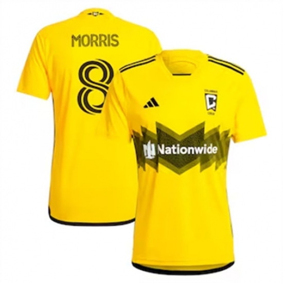 Men Columbus Crew SC Aidan Morris 2024 25 Home Replica Yellow Men Columbus Crew SC Aidan Morris 2024 25 Home Replica Yellow