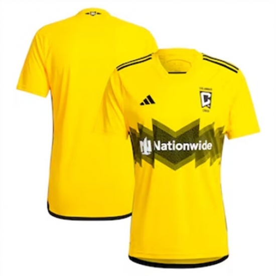 Men Columbus Crew SC Blank 2024 25 Home Replica Yellow Men Columbus Crew SC Blank 2024 25 Home Replica Yellow