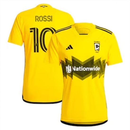 Men Columbus Crew SC Diego Rossi 2024 25 Home Replica Yellow Men Columbus Crew SC Diego Rossi 2024 25 Home Replica Yellow