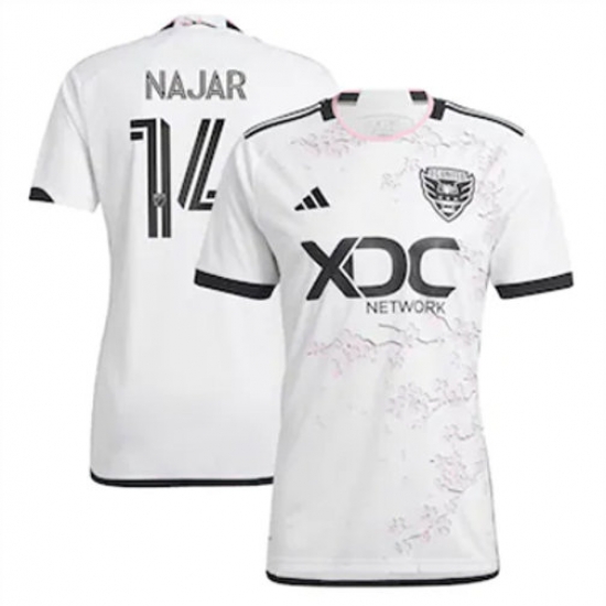 Men D.C. United Andy Najar 2023 24 Away Replica White Men D.C. United Andy Najar 2023 24 Away Replica White