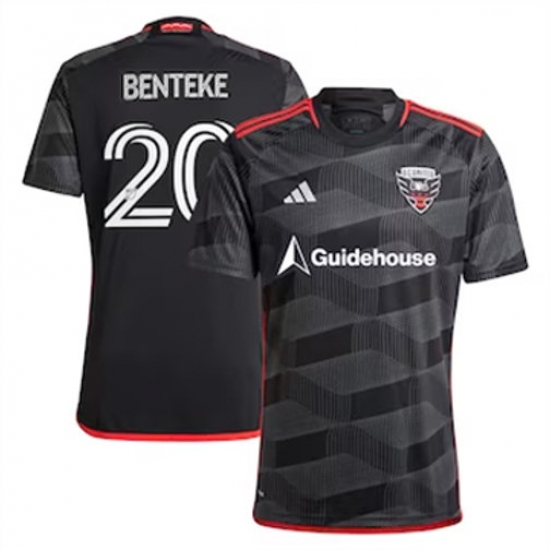 Men D.C. United Christian Benteke 2024 25 Home Replica Black Men D.C. United Christian Benteke 2024 25 Home Replica Black