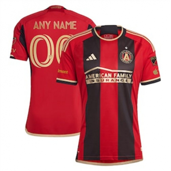 Men Atlanta United Custom 2023 24 Home Replica Black Men Atlanta United Custom 2023 24 Home Replica Black