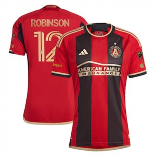 Men Atlanta United Miles Robinson 2023 24 Home Replica Black Men Atlanta United Miles Robinson 2023 24 Home Replica Black