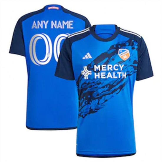 Men FC Cincinnati Custom 2023 24 Home Replica Blue Men FC Cincinnati Custom 2023 24 Home Replica Blue