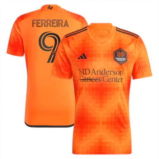 Men Houston Dynamo Sebastian Ferreira 2023 24 Home Replica Orange Men Houston Dynamo Sebastian Ferreira 2023 24 Home Replica Orange
